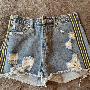 Denim shorts